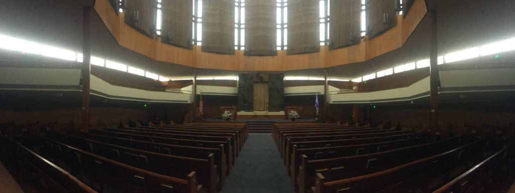 Inside Temple B'rith Kodesh in Brighton, New York