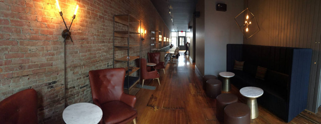 Inside Publick Coffee Bar in Penn Yan, New York