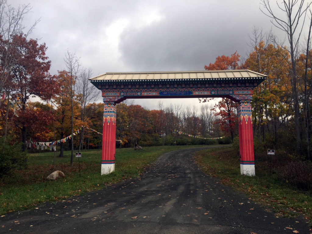 Entrance to Namgyal Monastery in Ithaca, New York