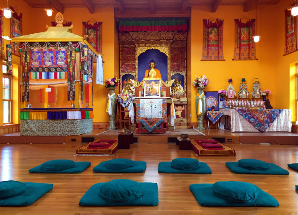 Temple Shrine at Namgyal Monastery in Ithaca, New York