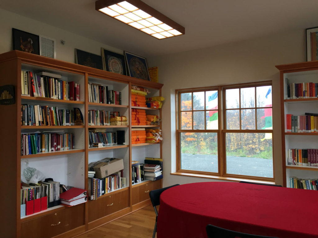 Library and Study at Namgyal Monastery in Ithaca, New York