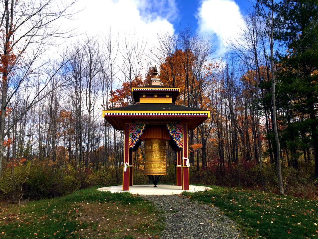 Prayer Wheel at Namgyal Monastery in Ithaca, New York