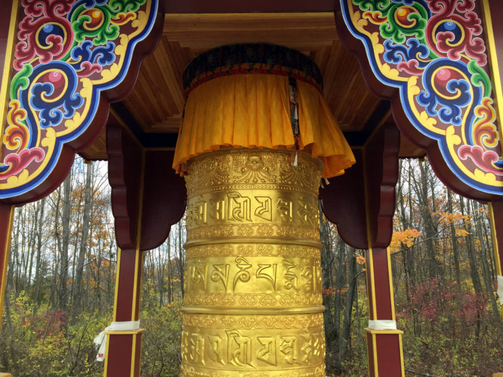 Prayer Wheel at Namgyal Monastery in Ithaca, New York