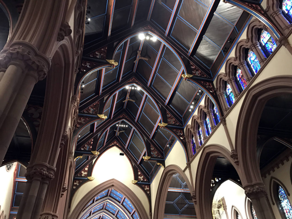 Ceiling Inside St. Paul's Episcopal Cathedral in Buffalo, New York