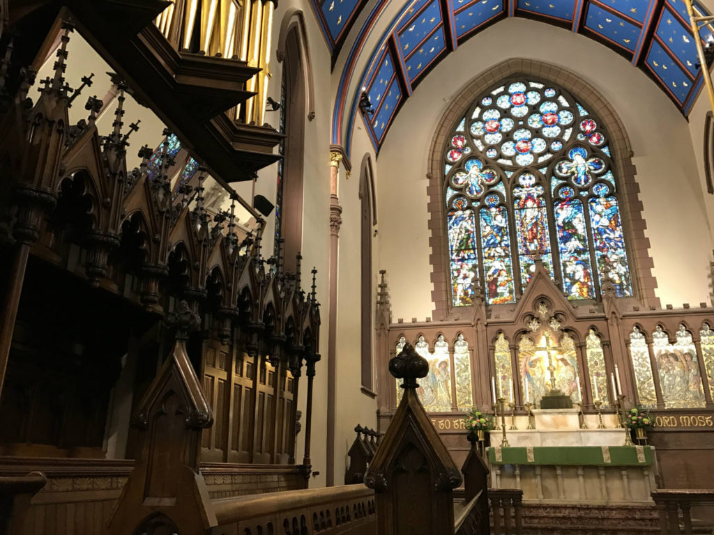 Main Altar Inside St. Paul's Episcopal Cathedral in Buffalo, New York