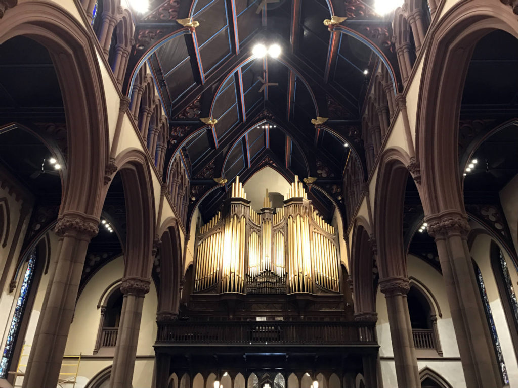 Organ and Ceiling at St. Paul's Episcopal Cathedral in Buffalo, New York