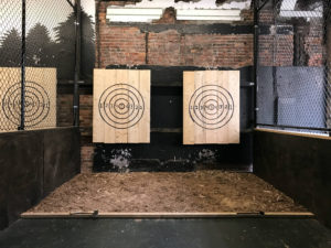 Stalls at Hatchets and Hops in Buffalo, New York