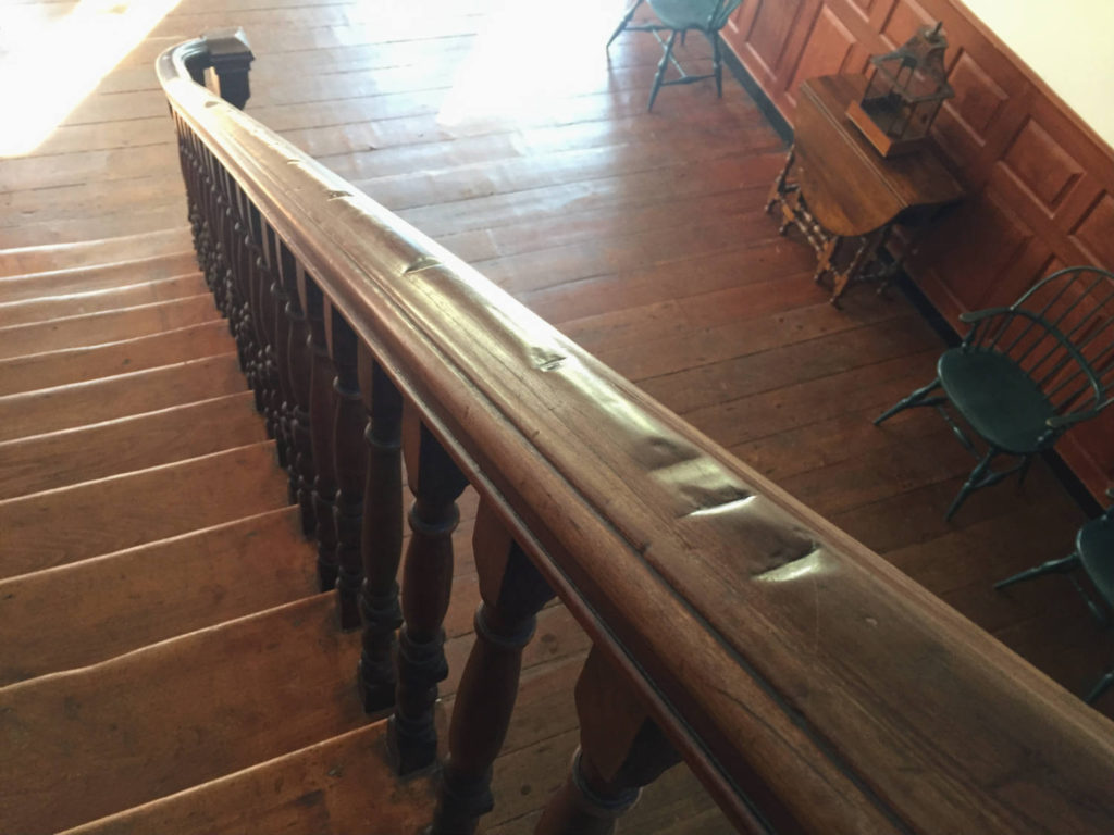 Staircase Inside the Johnson Hall State Historic Site in Johnstown, New York