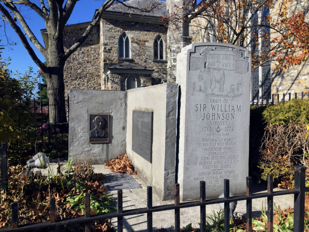 Gravesite of Sir William Johnson in Johnstown, New York