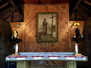 Altar Inside the Sanctuary at the Shrine to Saint Kateri Tekakwitha in Fonda, New York