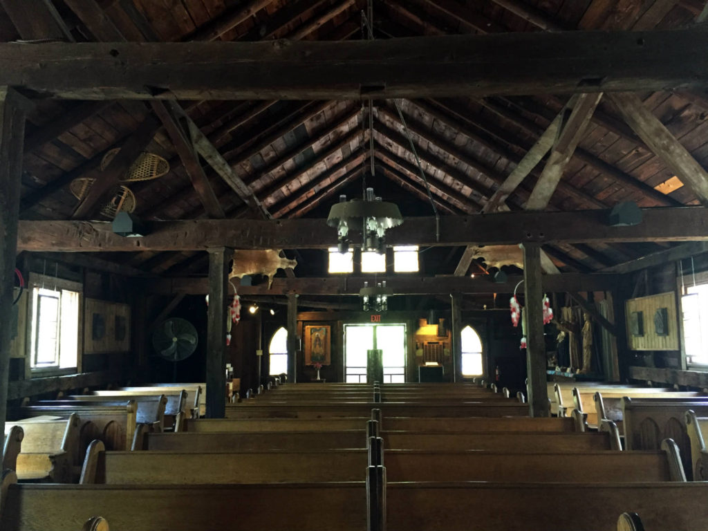 Inside the Sanctuary at the Shrine to Saint Kateri Tekakwitha in Fonda, New York