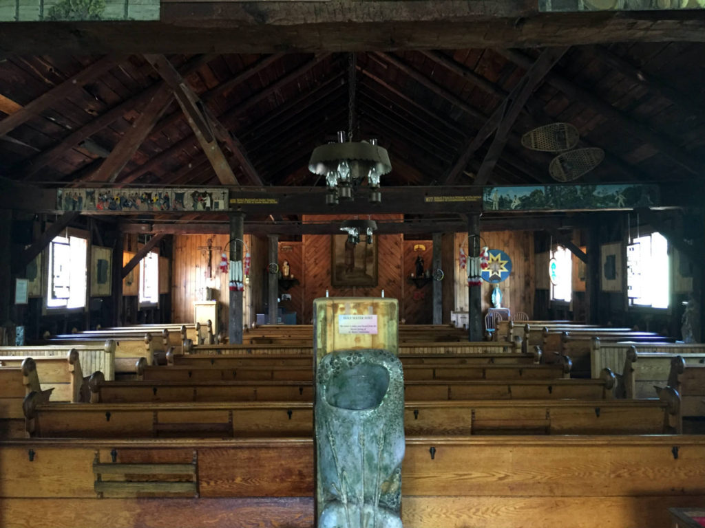 Inside the Sanctuary at the Shrine to Saint Kateri Tekakwitha in Fonda, New York