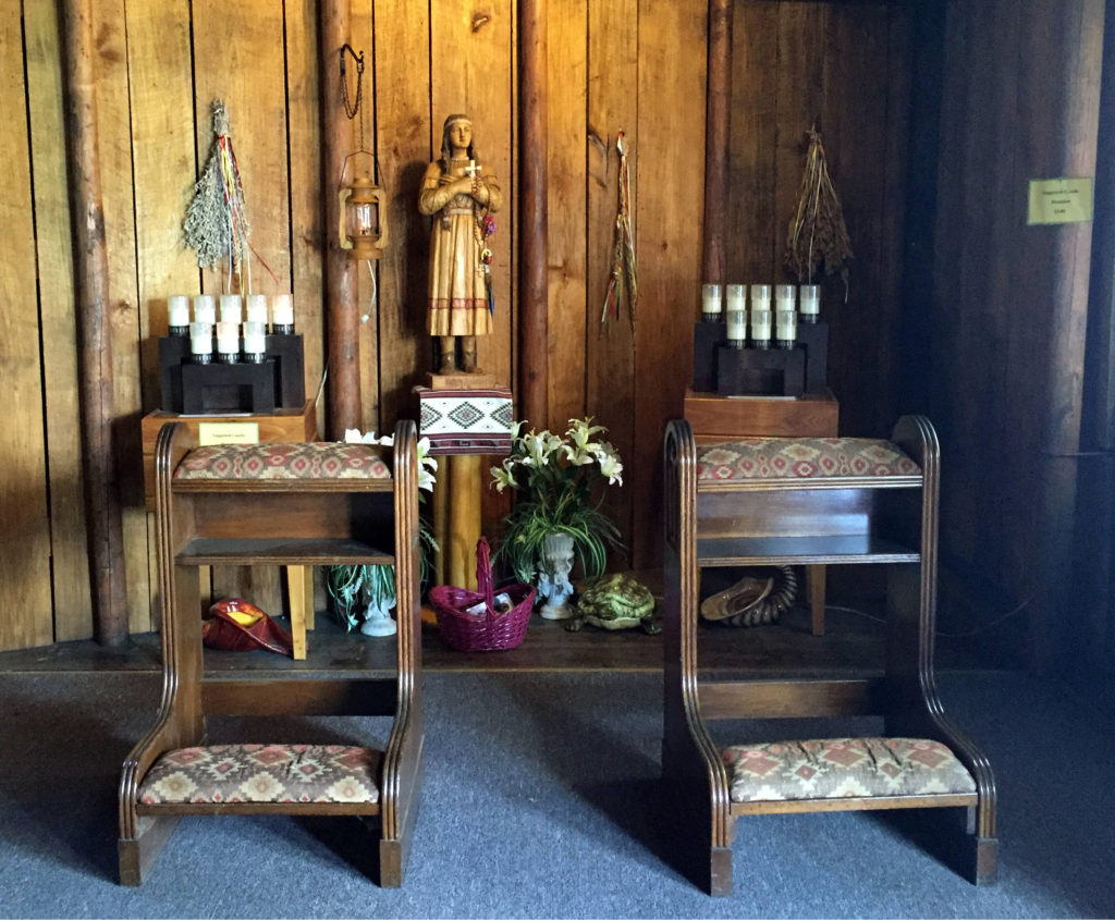 Inside the Sanctuary at the Shrine to Saint Kateri Tekakwitha in Fonda, New York