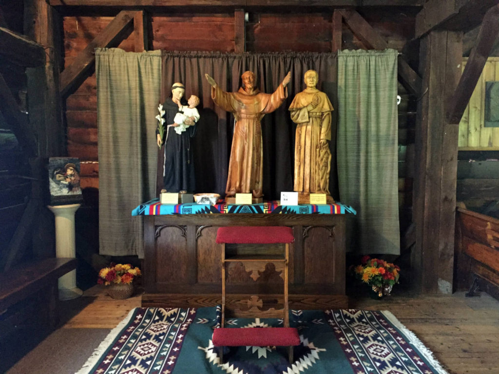 Inside the Sanctuary at the Shrine to Saint Kateri Tekakwitha in Fonda, New York