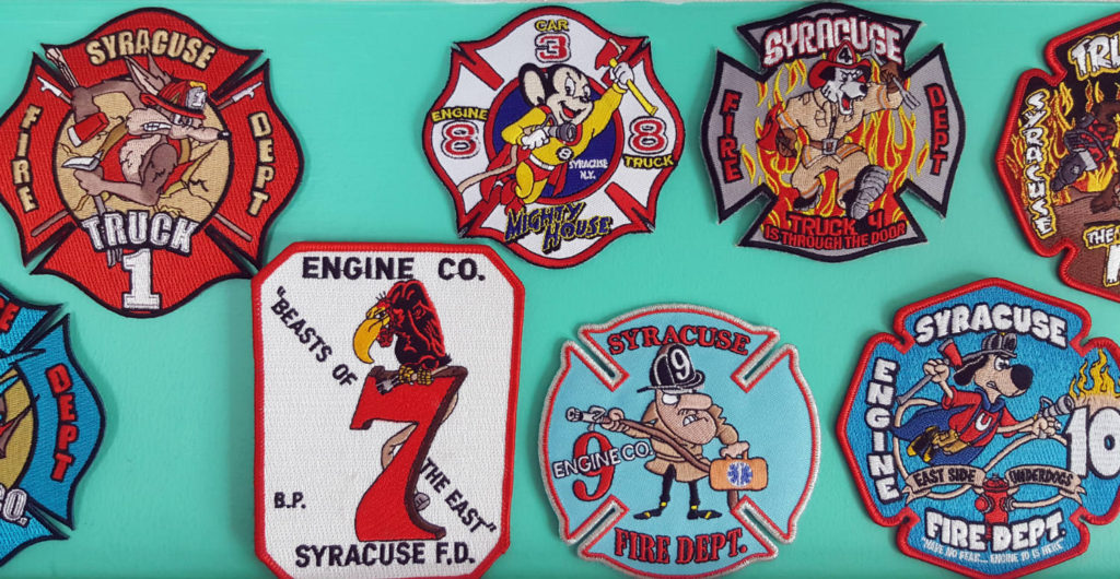 Syracuse Fire Department Cartoon Character Patches