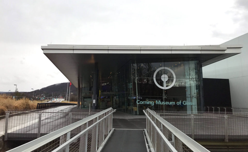 Corning Museum of Glass Entrance in Steuben County