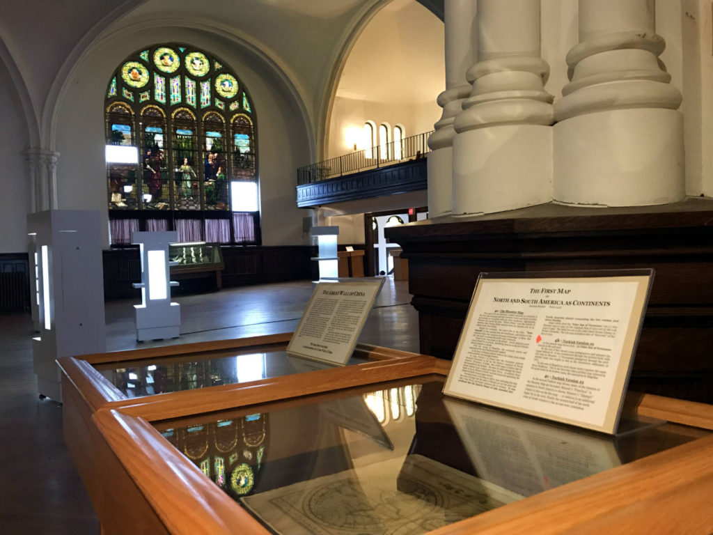 Exhibits Inside the Porter Hall Karpeles Manuscript Museum in Buffalo, New York