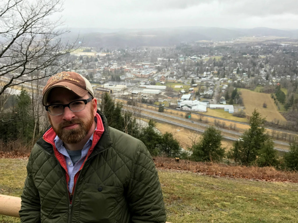 Chris Clemens at Mossy Bank Park in Bath, New York