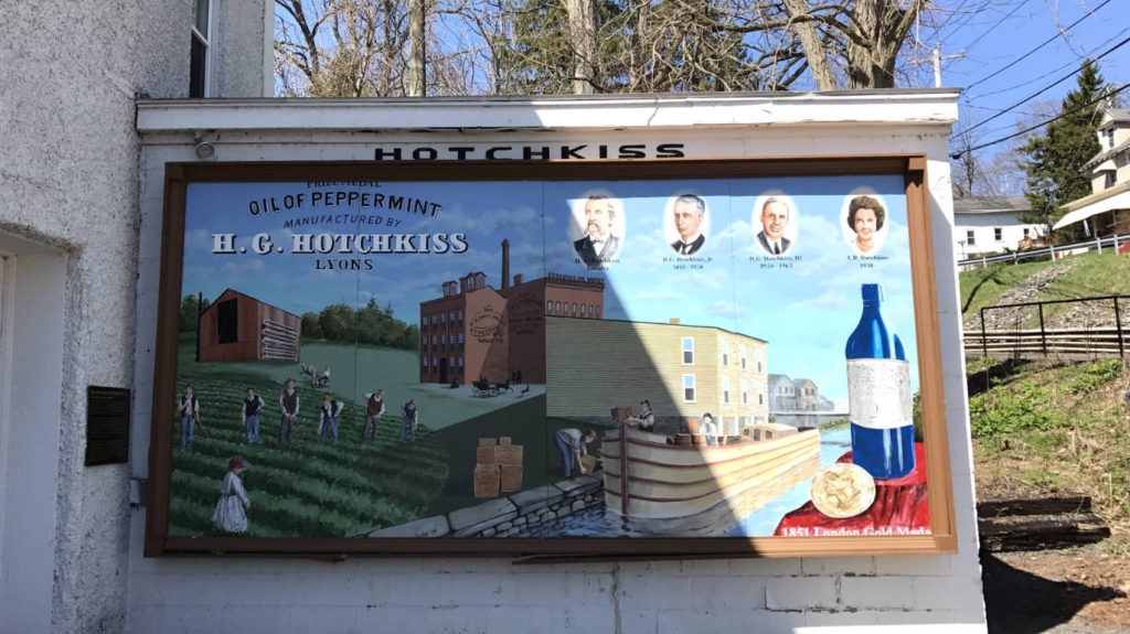 Mural at Hotchkiss Museum in Lyons, New York