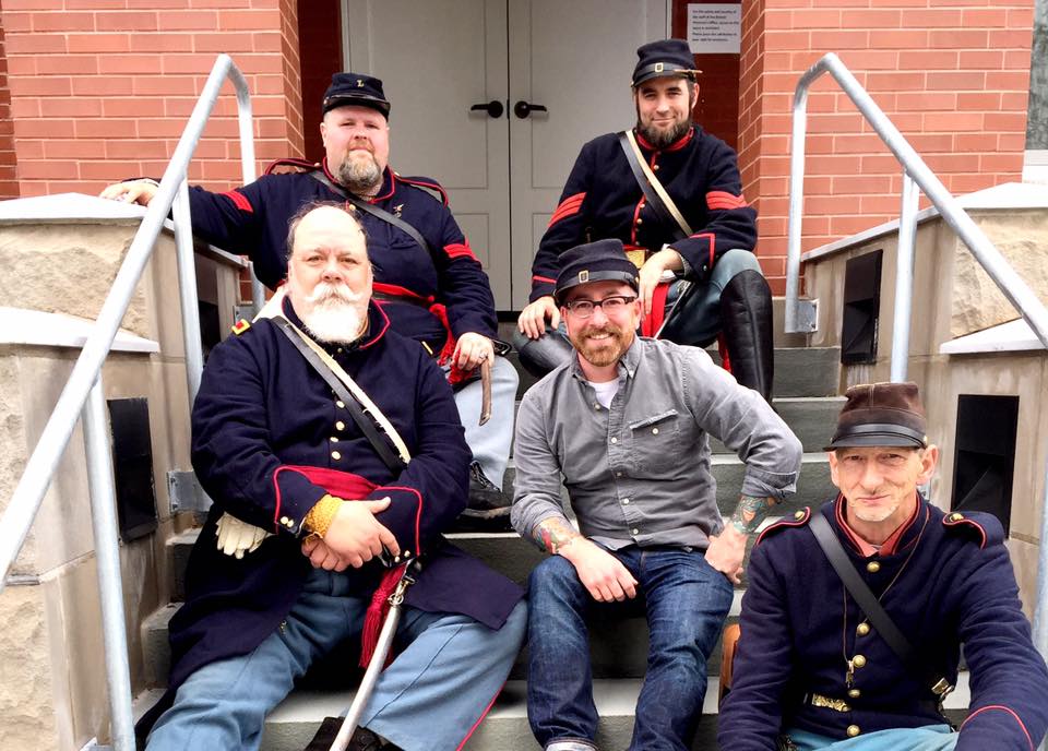 Chris Clemens and Union Civil War Reenactors in Waterloo, New York