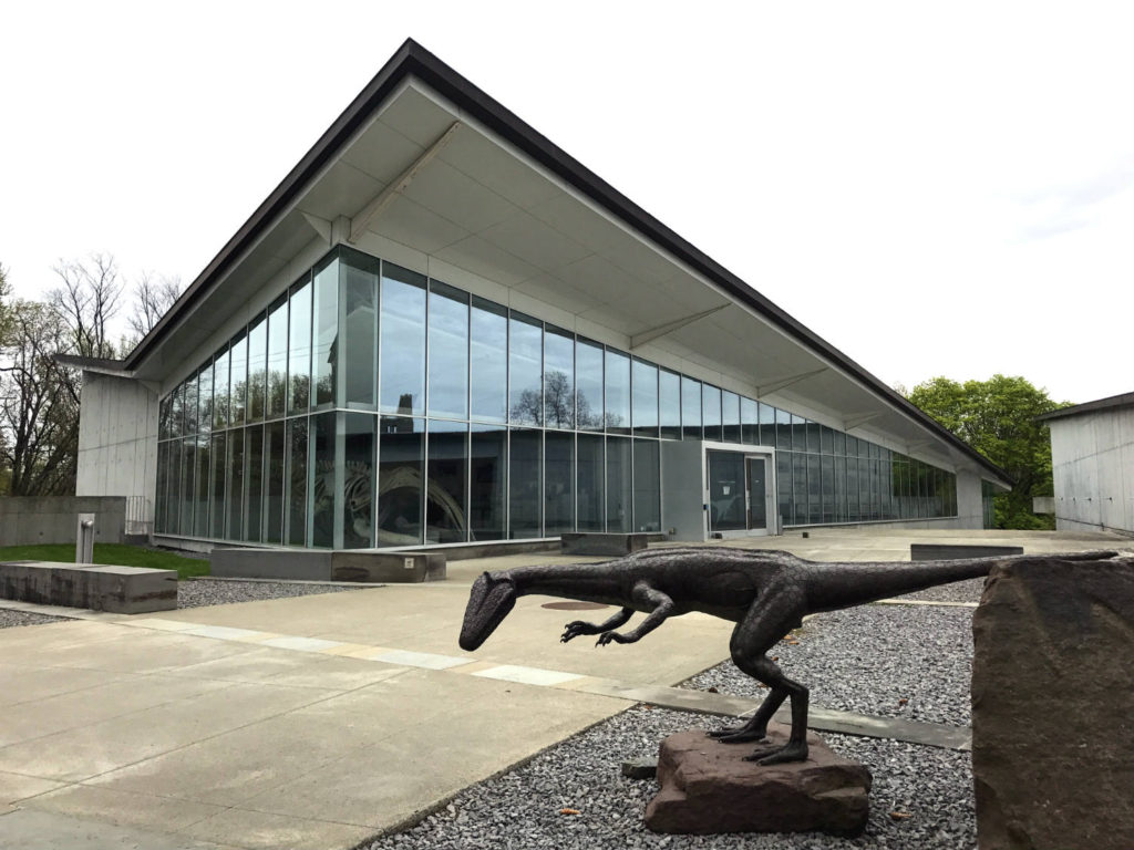 Entrance to the Museum of the Earth in Ithaca, New York