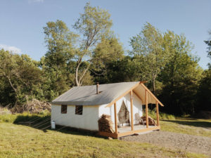 Glamping Tent at the Gilbertsville Farmhouse in South New Berlin, New York
