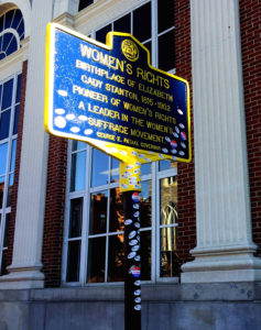 Women's Rights Historical Marker in Johnstown, New York