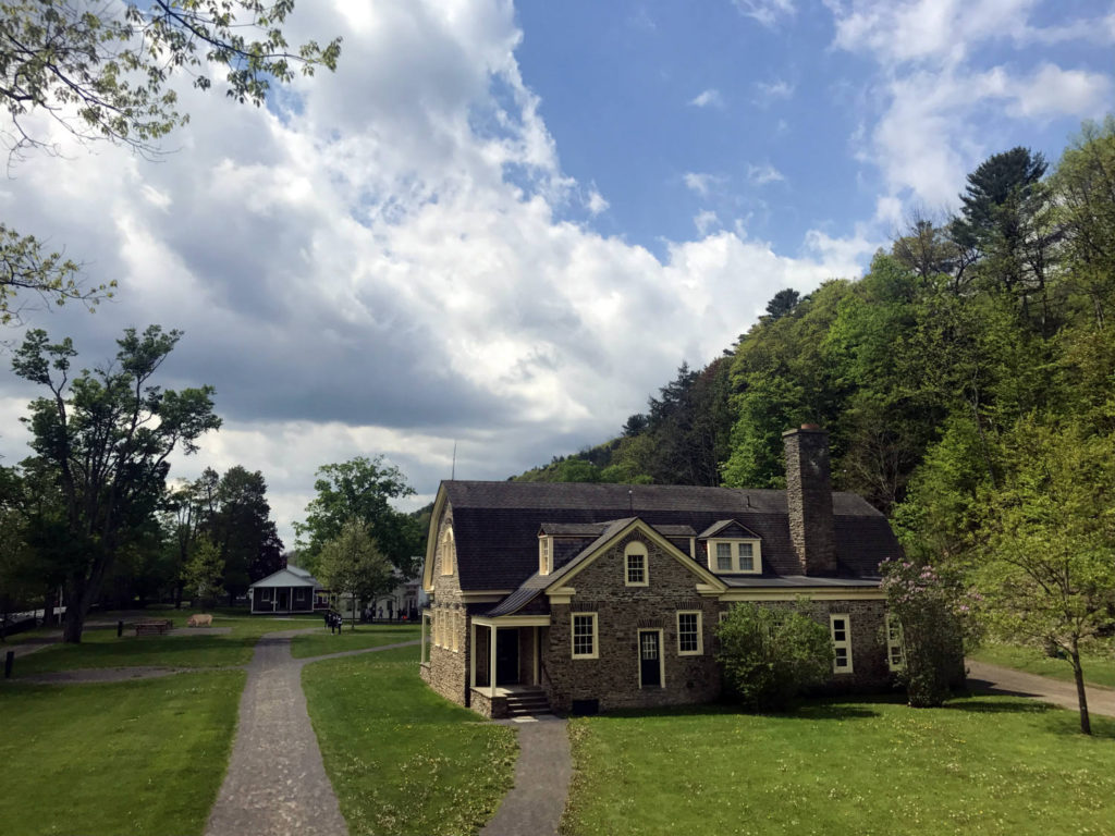 Grounds at the Farmer's Museum in Cooperstown, New York in Otsego County