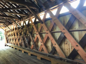 From Inside the Beaverkill Covered Bridge in Roscoe, New York