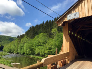 The Beaverkill Covered Bridge in Roscoe, New York