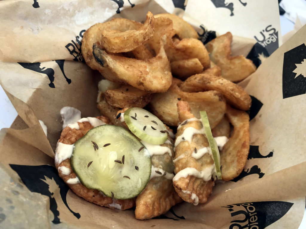 Beck on Weck Pierogis From Ru's Food Truck in Buffalo, New York