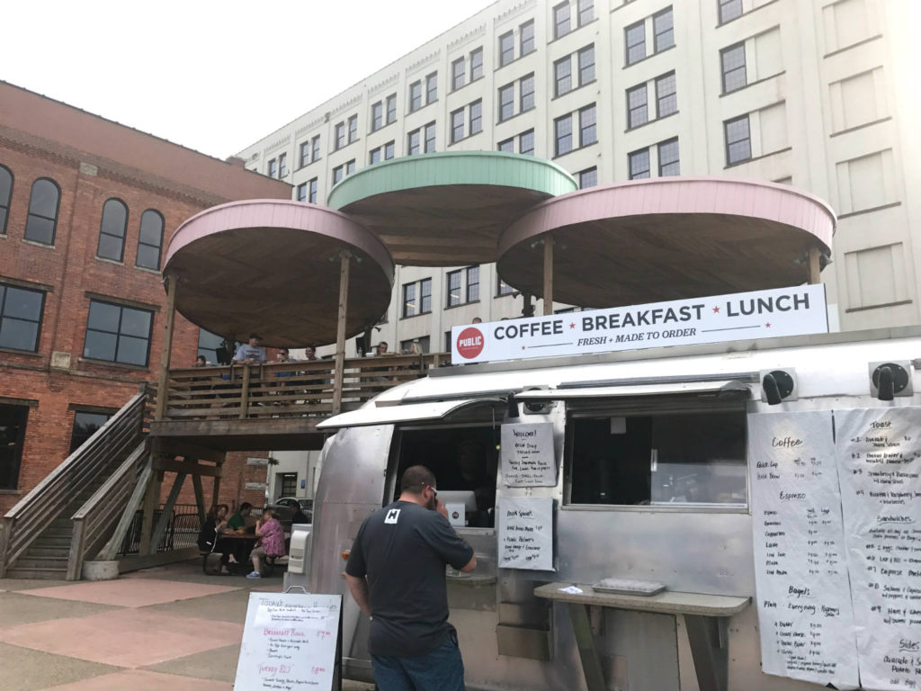 Public Espresso Truck at Larkin Square in Buffalo, New York