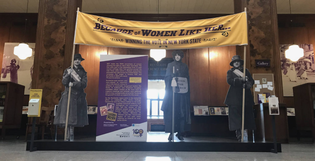 Because Of Women Like Her at the Rundel Library in Rochester, New York