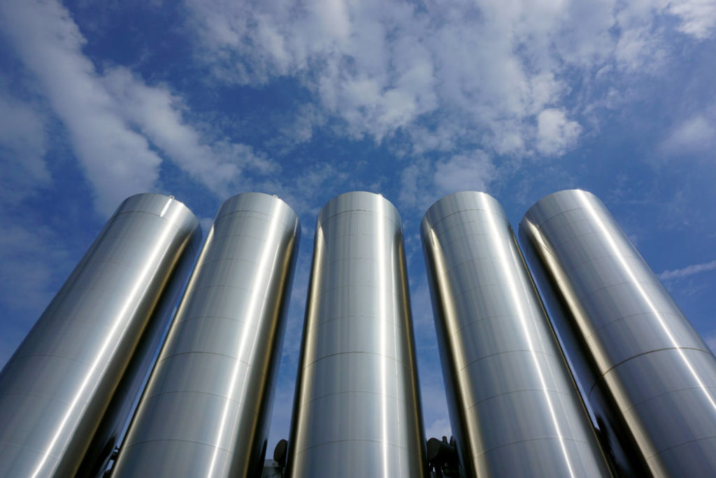 Byrne Dairy Milk Silos in Syracuse, New York