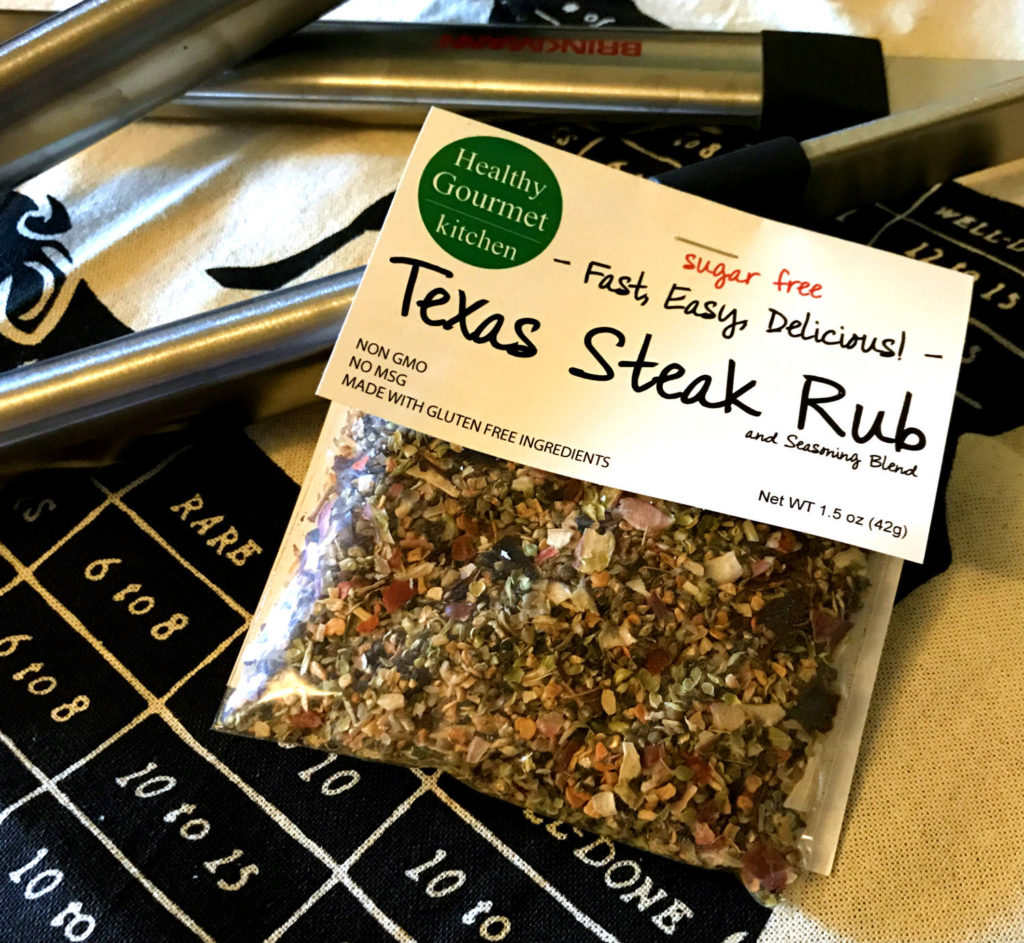 Healthy Gourmet Kitchen's Texas Steak Rub