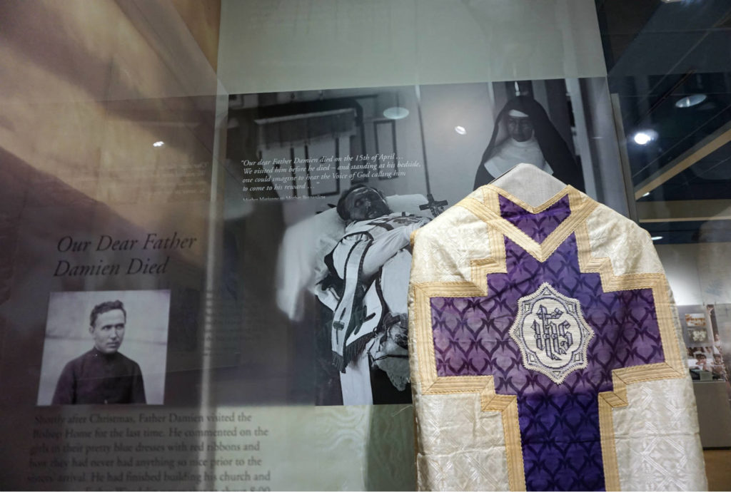 Saint Marianne Cope Shrine and Museum Exhibit for Father Damien in Syracuse, New York