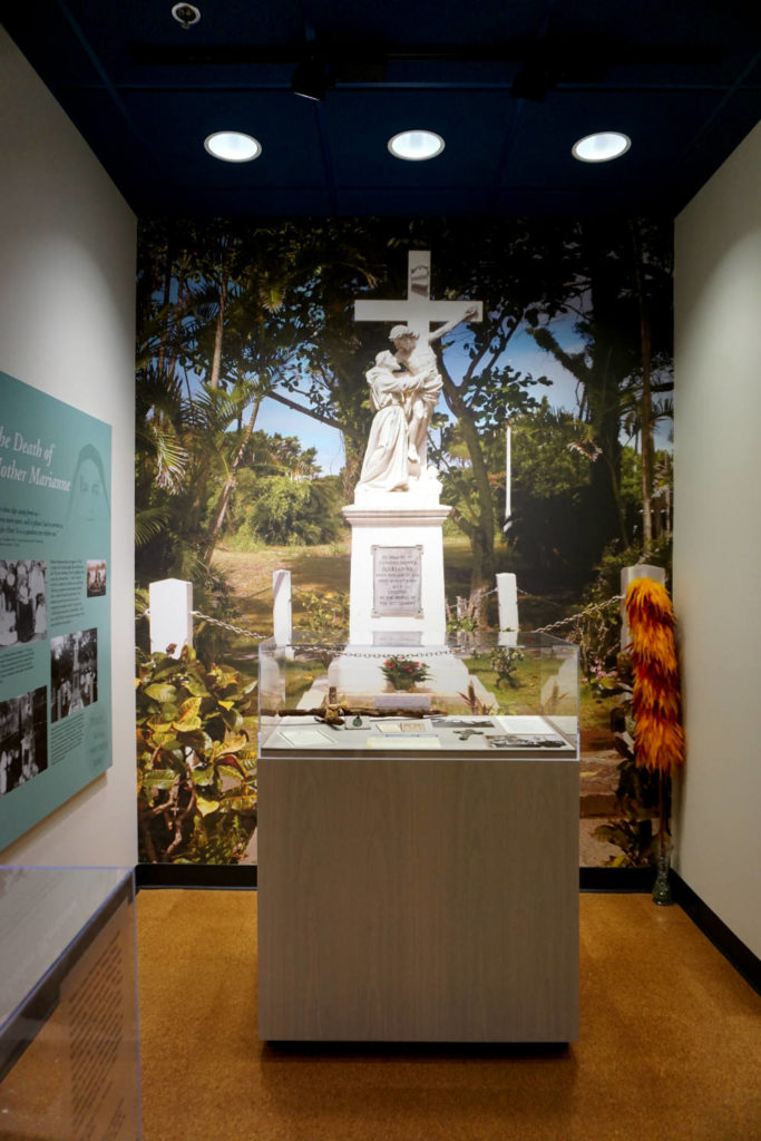 Display in the Saint Marianne Cope Shrine and Museum in Syracuse, New York