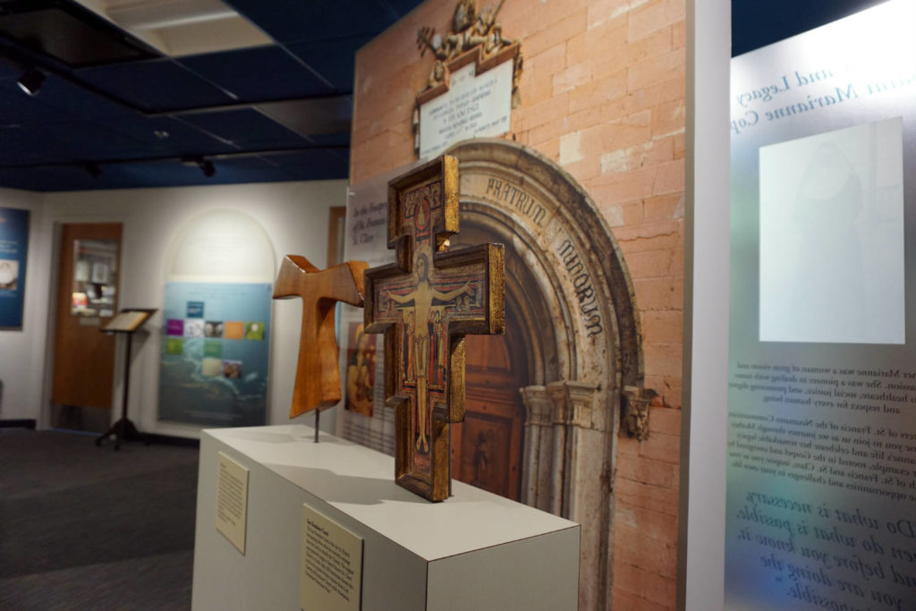 Crosses Exhibit in the Saint Marianne Cope Shrine and Museum in Syracuse, New York