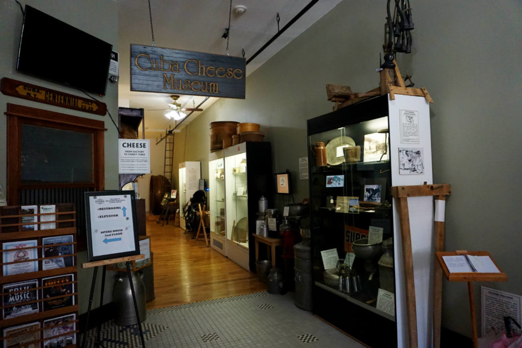 Cuba Cheese Museum in the Palmer Opera House in Cuba, New York