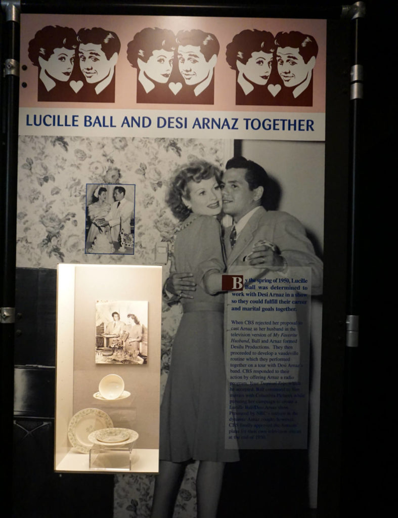 Signage in the Lucy-Desi Museum in Jamestown, New York