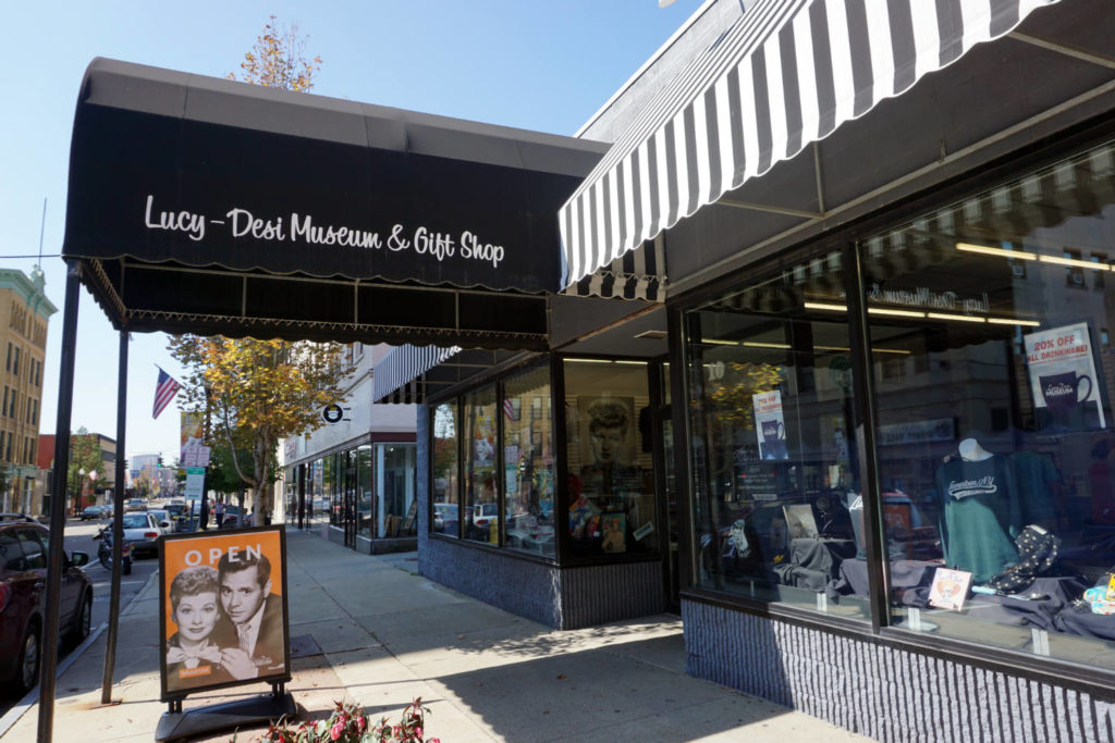 Entrance to the Lucy-Desi Museum in Jamestown, New York