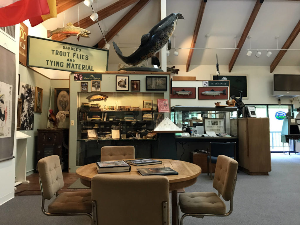 Exhibits Inside the Catskills Fly Fishing Museum and Center in Livingston Manor, New York
