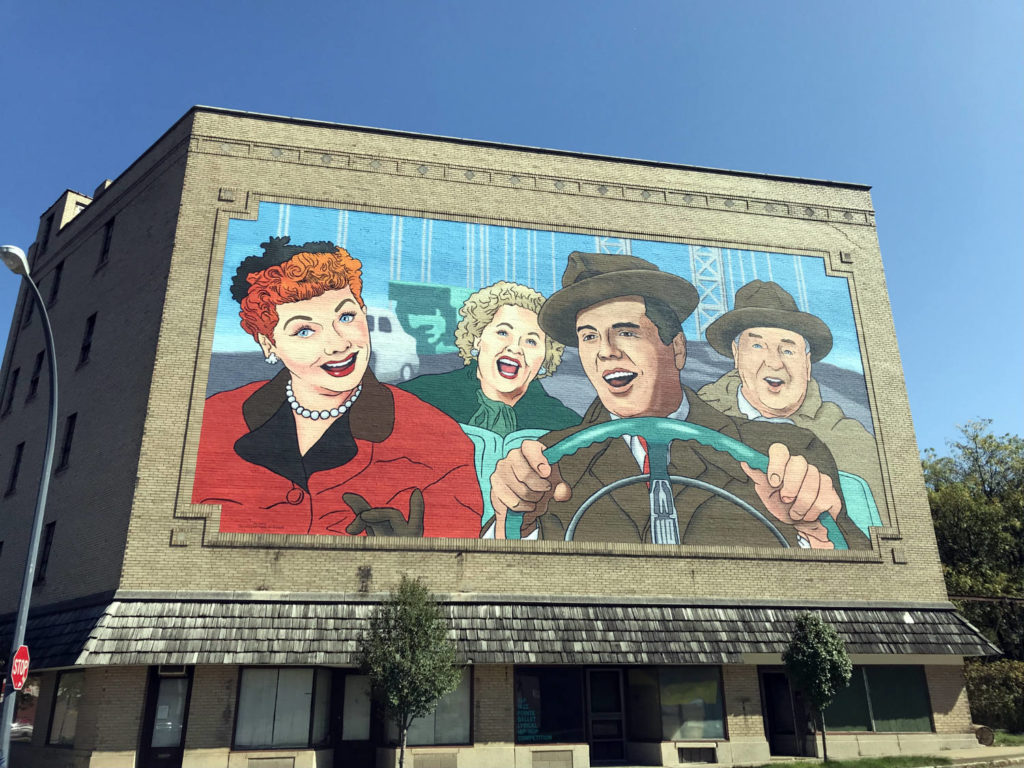 The Largest I Love Lucy Mural in the World in Jamestown, New York
