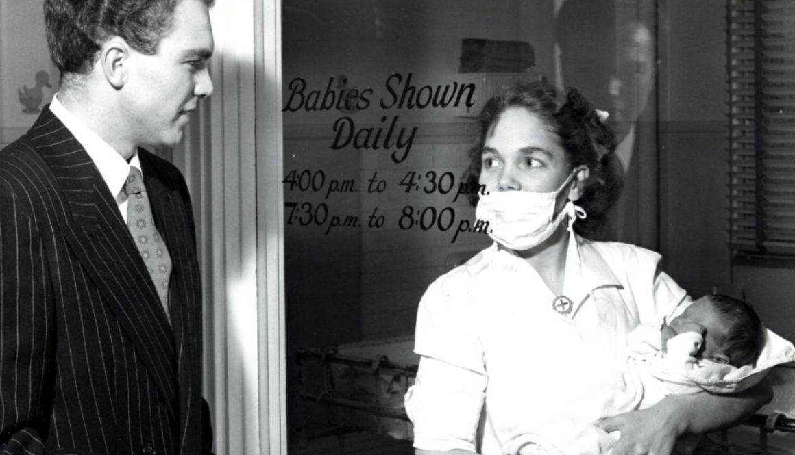 "Babies Shown Daily" Summer 1947 at Strong Memorial Hospital in Rochester, New York