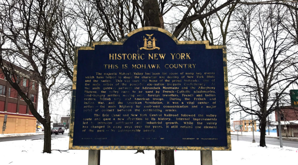 Historic New York Sign in Utica, New York