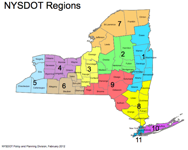 New York State Department of Transportation Regions