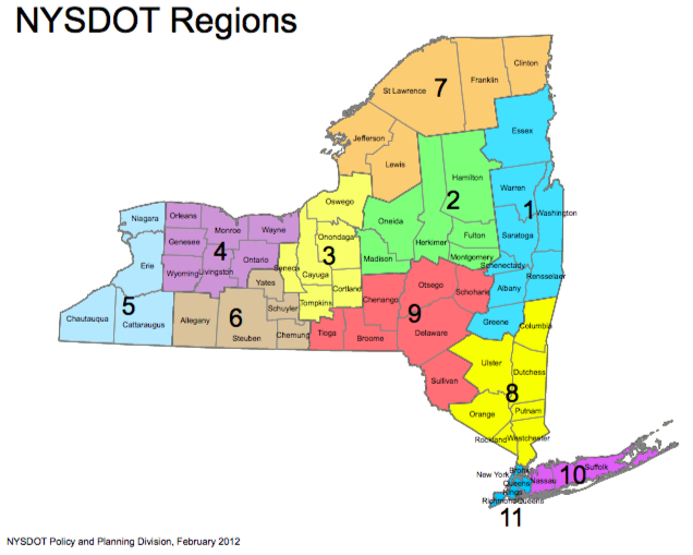 Map Of New York Regions