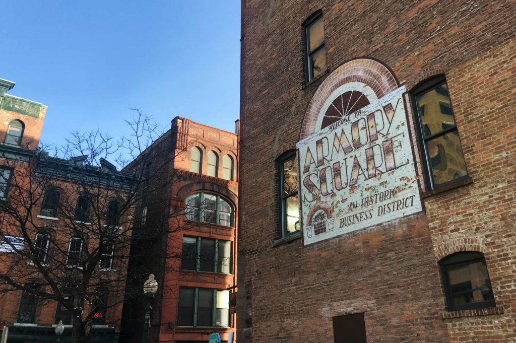 Ghost Sign in the Armory Square Neighborhood of Syracuse, New York