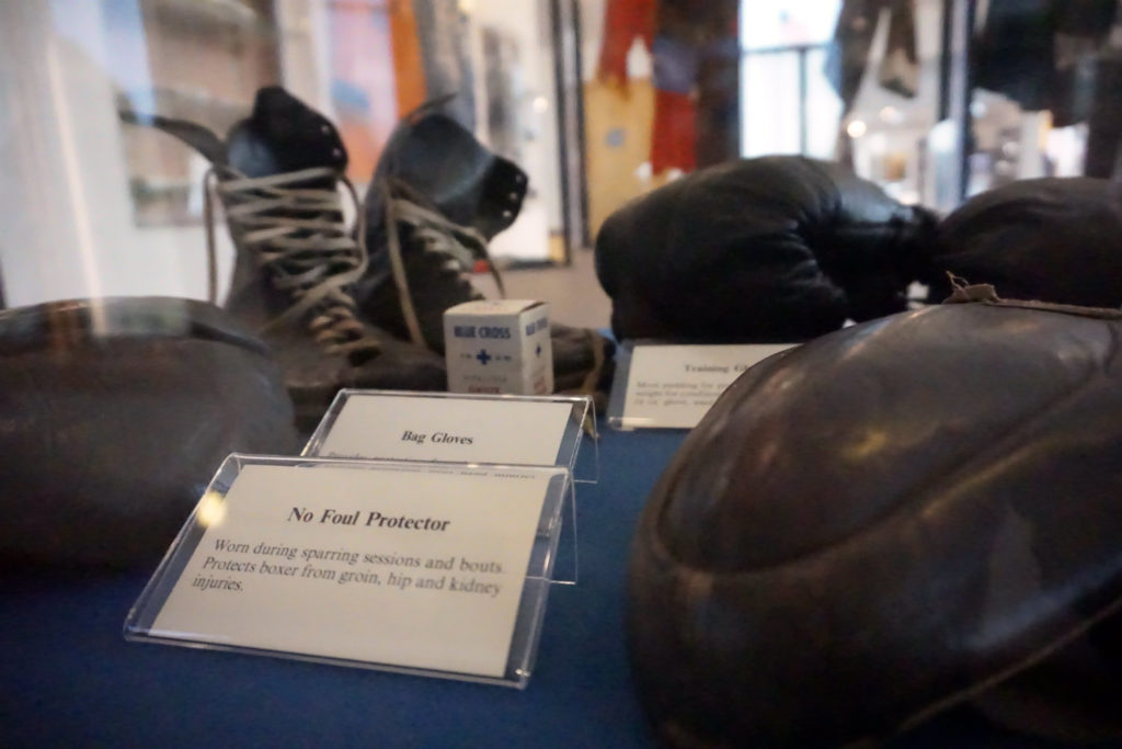 Exhibit at the International Boxing Hall of Fame in Canastota, New York