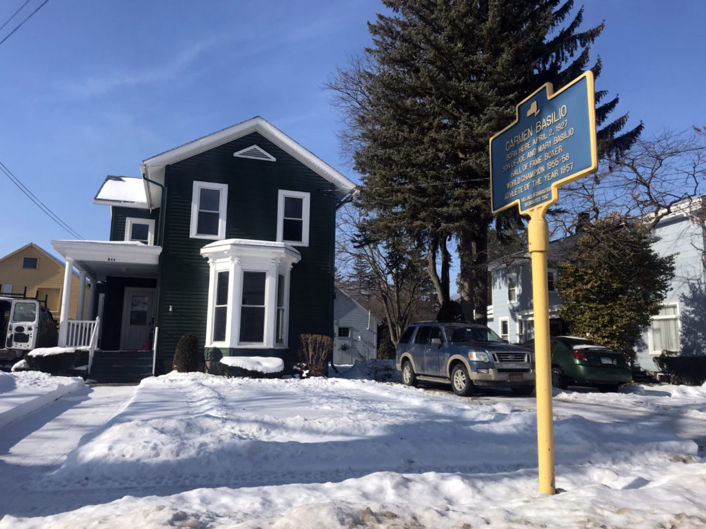 The birthplace of Carmen Basilio in Canastota, New York